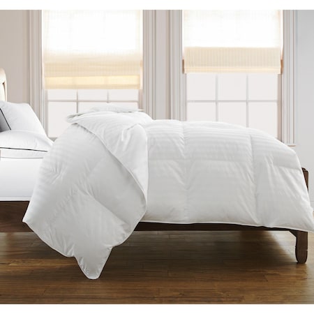 Kathy Ireland Microfiber Feather Down White Comforter, Year Round Warmth, King KI035323